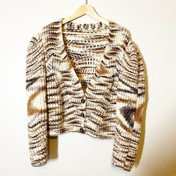 Ulla Johnson Greta Alpaca Blend Cardigan Marled Knit Medium - Picture 3 of 15